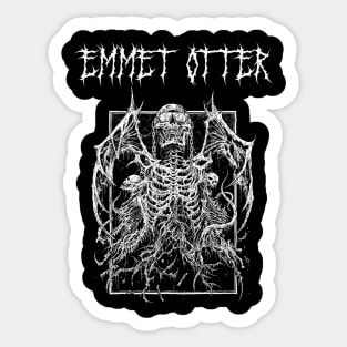 emmet otter death metal Sticker